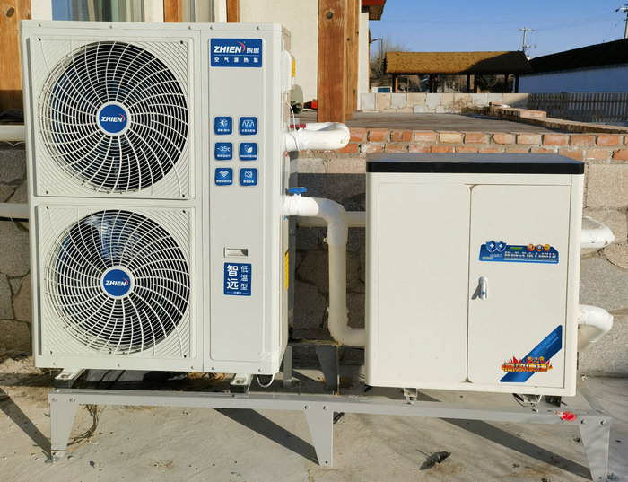 家用采暖工程:遼寧沈陽8匹家用變頻熱泵采暖項目