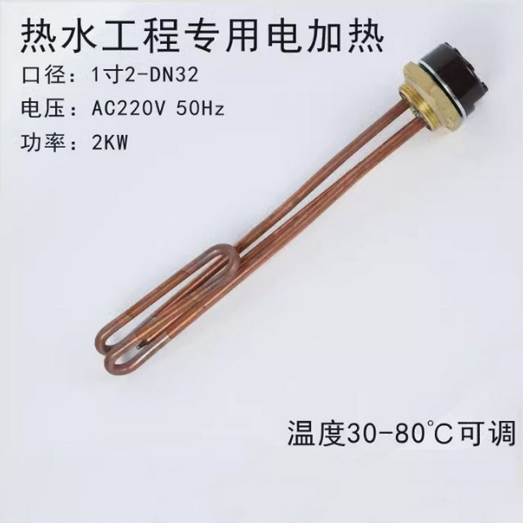 熱水工程1.2寸可調溫度的智能電加熱棒銅、不銹鋼電加熱管