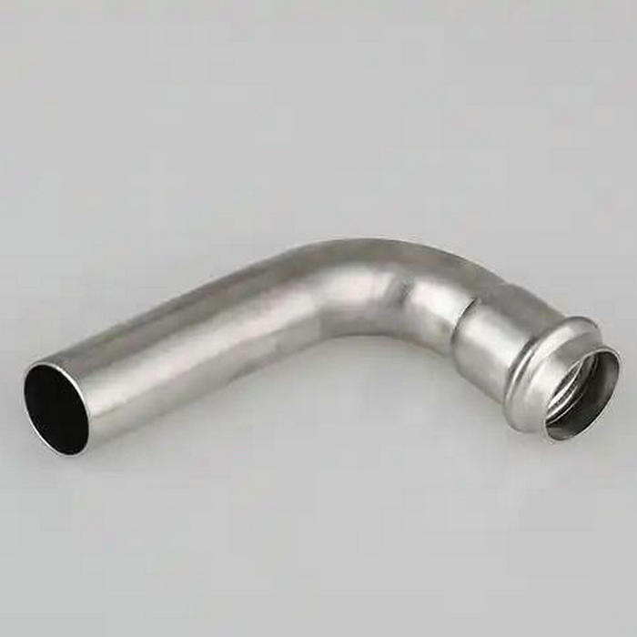 卡壓式不銹鋼管件：B型90°彎頭