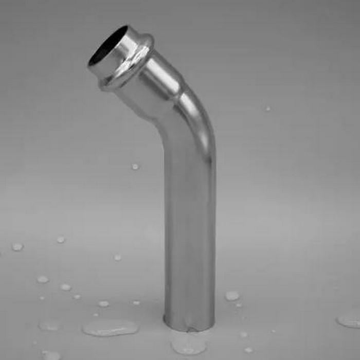 卡壓式不銹鋼管件：B型45°彎頭