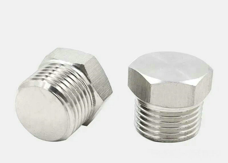 不銹鋼連接管件：外絲堵頭