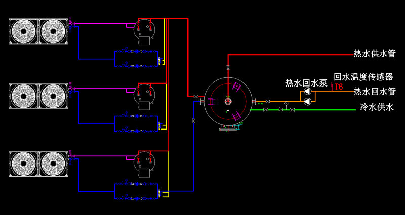控制柜熱水工程圖